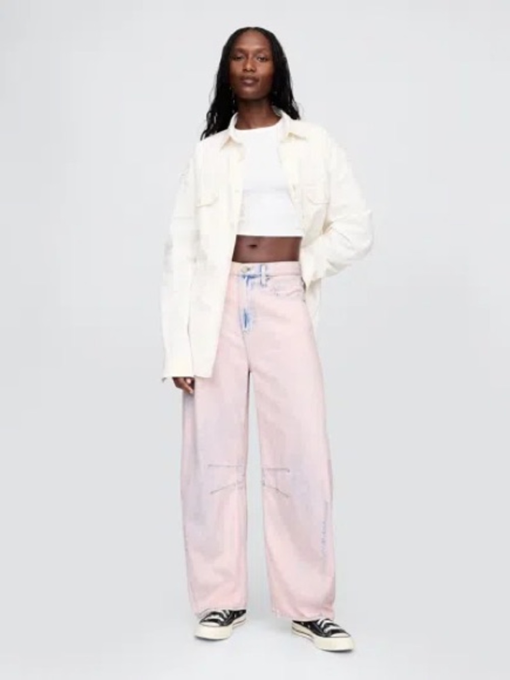 gap pink horseshoe jeans